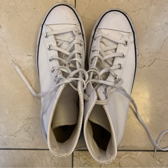 ❌SOLD❌Platform leather converse - Picture 3 of 6
